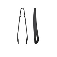 Black Silicone Tongs